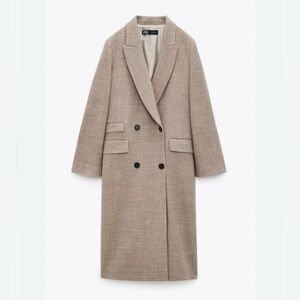 Zara Masculine 100% Wool Coat